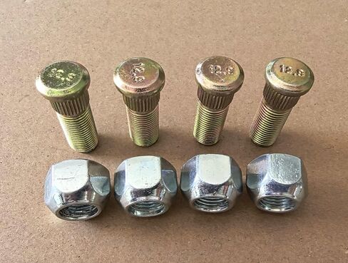 4pcs 1/2"-20 Wheel Stud 116-1696 with Lug Nuts Replacement for Toro Exmark Aerators Staris Lazer Z E S X Staris Lawn Mower in Saudi Arabia