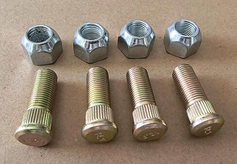 4pcs 1/2"-20 Wheel Stud 116-1696 with Lug Nuts Replacement for Toro Exmark Aerators Staris Lazer Z E S X Staris Lawn Mower in Saudi Arabia