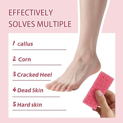 Foot Callus Remover Kit Foot File Callus Remover for Feet Pedicure Supplies Professional Metal Foot File and 20 PCS Pumice Stone for Feet Foot Scraper for Callus Removal Rough Dead Skin Removal. in Kuwait