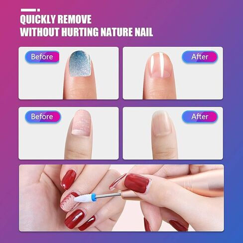 Depvko 30Pcs Nail Drill Bits,3/32 Inch Ceramic Drill Bits for Nails Sets Acrylic, Diamond Cuticle Efile Carbide Remover Bits for Home Salon Acrylic Gel Nail Manicure Pedicure Tools(Come with 3 Cases) in Kuwait