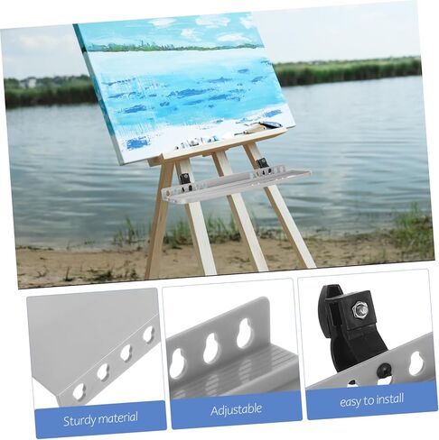 1Set Portable Detachable Easel Tray for Painting Lightweight Durable Paint Holder with Removable Design for Artists Clutter Storage Compatible with Various Painting in Saudi Arabia