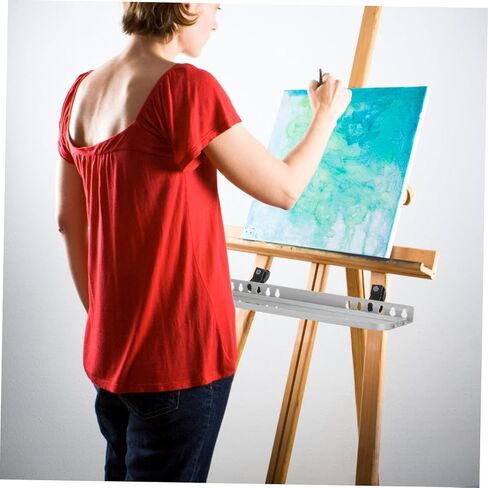 1Set Portable Detachable Easel Tray for Painting Lightweight Durable Paint Holder with Removable Design for Artists Clutter Storage Compatible with Various Painting in Saudi Arabia