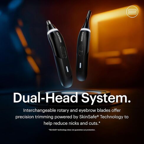 ماكينة تشذيب شعر الأنف والأذن الكهربائية MANSCAPED® Weed Whacker® 2.0 - أداة دقيقة بسرعة 7000 دورة في الدقيقة مع بطارية قابلة لإعادة الشحن، رطبة/جافة، سهلة التنظيف، شفرة محسنة قابلة للاستبدال من الفولاذ المقاوم للصدأ in Kuwait