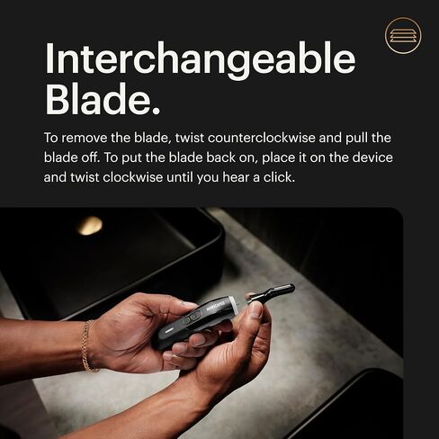 ماكينة تشذيب شعر الأنف والأذن الكهربائية MANSCAPED® Weed Whacker® 2.0 - أداة دقيقة بسرعة 7000 دورة في الدقيقة مع بطارية قابلة لإعادة الشحن، رطبة/جافة، سهلة التنظيف، شفرة محسنة قابلة للاستبدال من الفولاذ المقاوم للصدأ in Kuwait