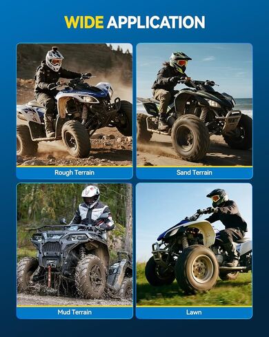 PHILTOP 19x7-8 ATV UTV Tires, 4-Ply Super Mud 19x7-8 ATV All-Terrain Tires for Riding Mowers, Golf Carts, Off-Road,1 Pcs,Tubeless (Z-129) in Saudi Arabia