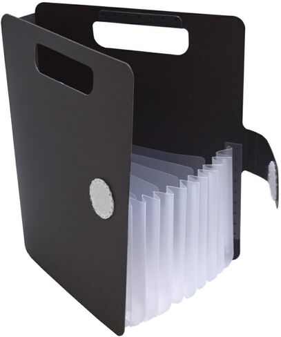 Sakura Komagoma File organaizer Expanding File Portable Document Paper Bill Receipt Organizer Home College School Office Supplies Letter Size Dark Gray Color in Kuwait