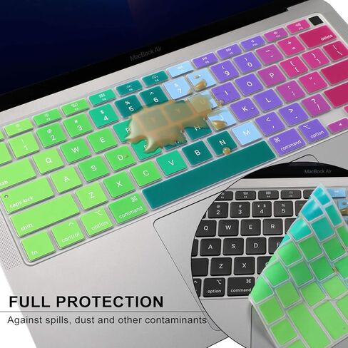 Allinside Blue and Pink Ombre Keyboard Cover Skin for MacBook Pro 13" 15" 17" (2015 or Older Version), MacBook Air 13" A1369/A1466, Older iMac Wireless Keyboard MC184LL/B in Kuwait