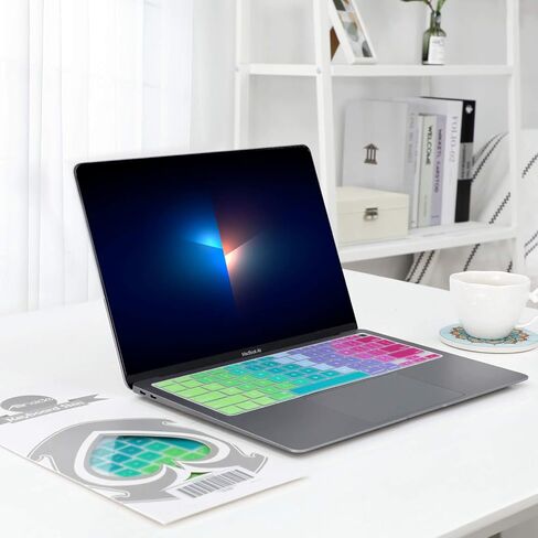 Allinside Blue and Pink Ombre Keyboard Cover Skin for MacBook Pro 13" 15" 17" (2015 or Older Version), MacBook Air 13" A1369/A1466, Older iMac Wireless Keyboard MC184LL/B in Kuwait