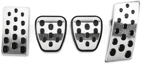 Modern Billet Bullitt Style Pedal Covers; Compatible with Ford Mustang 1994-2004 in Saudi Arabia