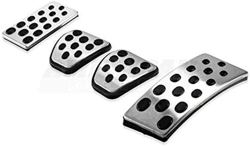 Modern Billet Bullitt Style Pedal Covers; Compatible with Ford Mustang 1994-2004 in Saudi Arabia