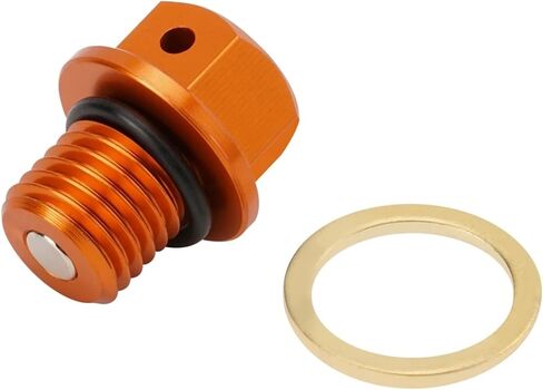 Drain Plug Bolt Fits For KTM 125 250 300 350 450 530 for SX for SXF for EXC XC for XCW for XCF 690 950 990 for SUPER for DUKE for ADVENTURE(Orange) in Saudi Arabia