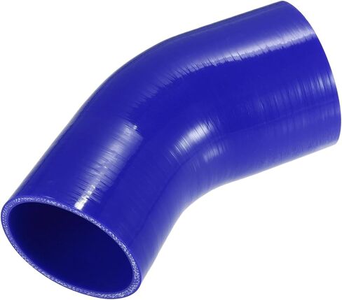 45 Degree 3 Inch to 3.5 Inch ID 4Ply Car Elbow Reducer Silicone Hose Coupler Intercooler Tube Intake Piping Blue 76-89mm Auto Replacement Parts in Saudi Arabia