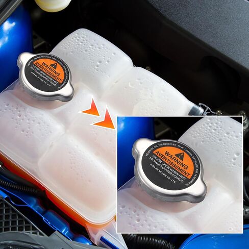 X AUTOHAUX Sealing Cap Radiator for Nissan for Infiniti for Mazda 21430-C992B Stainless Steel Silver Tone in Saudi Arabia