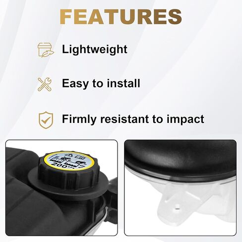 PartsFlow Coolant Reservoir Tank W/Cap Compatible with 2013 2014 2015 Jaguar XF 3.0L 2010 2011 2012 2013 2014 2015 Jaguar XF 5.0L C2Z29118 C2Z11292 C2Z15579 in Saudi Arabia