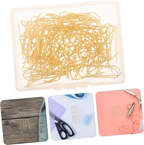 NUOBESTY 100pcs Double Pointed Blocking Pins for DIY Sewing Jewelry Decor and Creative Projects Durable Design in Saudi Arabia