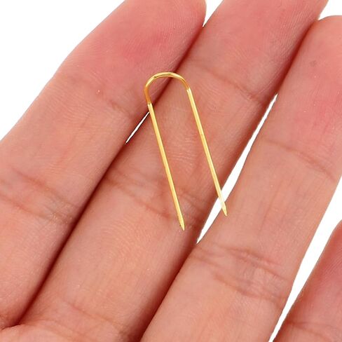 jojofuny 100Pcs Durable Fork Needles for Sewing Quilting DIY Projects for Home Decor and Upholstery Golden Color Design in Saudi Arabia