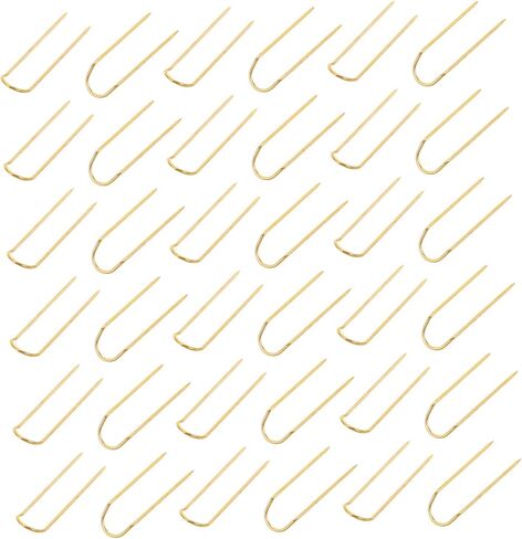 100Pcs Golden U Shaped Sewing Pins Double Straight Fork Quilting Needles Portable Box for DIY Crafts Upholstery Projects and Home Decor in Saudi Arabia