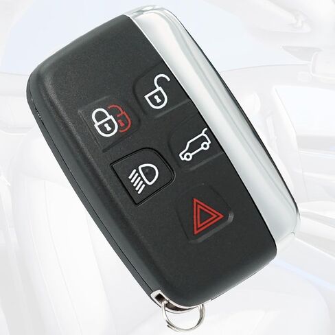 Key Fob Shell Case Replacement Fits for Land Rover Range Rover Sport Evoque LR4 LR2 Jaguar XJ XF XK F-Type F-PACE XE 2012 2013 2014 2015 2016 2017 2018 Keyless Entry Remote Control 5 Button Pad Cover in Kuwait