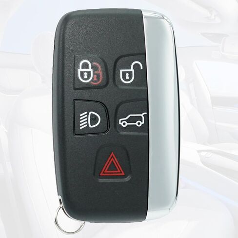 Key Fob Shell Case Replacement Fits for Land Rover Range Rover Sport Evoque LR4 LR2 Jaguar XJ XF XK F-Type F-PACE XE 2012 2013 2014 2015 2016 2017 2018 Keyless Entry Remote Control 5 Button Pad Cover in Kuwait