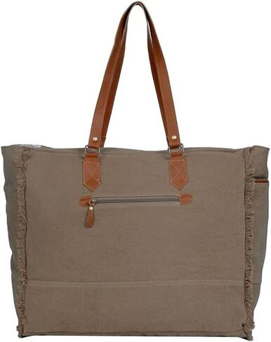 Myra Bags Bliss Canvas, leather & Rug Pouch Wristlet S-1948 in Saudi Arabia