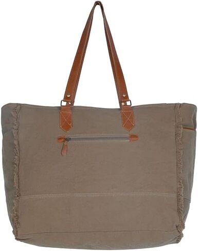 Myra Bags Bliss Canvas, leather & Rug Pouch Wristlet S-1948 in Saudi Arabia