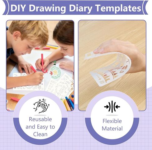 20 PCS Planner Stencils, 4x7 Inch Journal Stencils for Bullet Journaling Planner Accessories Journaling Scrapbook Supplies Calendar Stencil for Art Drawing in Saudi Arabia