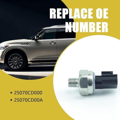 مفتاح مستشعر ضغط الزيت متوافق مع Nissan Titan Frontier Altima Xterra Armada Pathfinder، Infiniti QX56 Repace # 25070-CD00A PS417، القضاء على ضوء تحذير ضغط الزيت in Kuwait