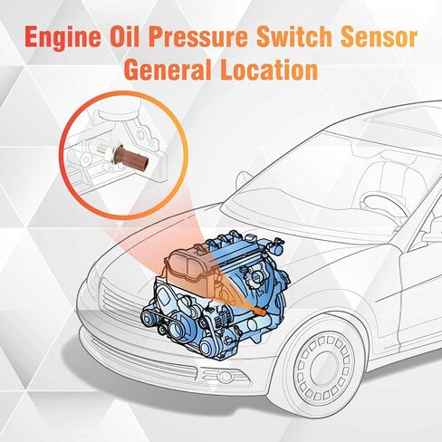 10096200 Engine Oil Pressure Switch Sensor Compatible with Astro Beretta C1500 Camaro Express 1500 Hombre K1500 Regal Safari Savana 1500 Yukon in Saudi Arabia