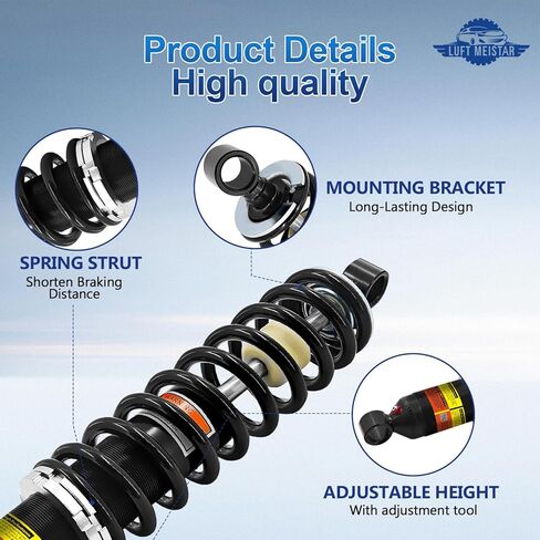 7043340 7043761 Front Shock Absorber Strut Compatible With Polaris RZR 800 EFI 2008-2011,Fits for RZR 800 2012-2013, Fits for Polaris RZR 570 2012-2013 (Adjustable spring height) in Saudi Arabia