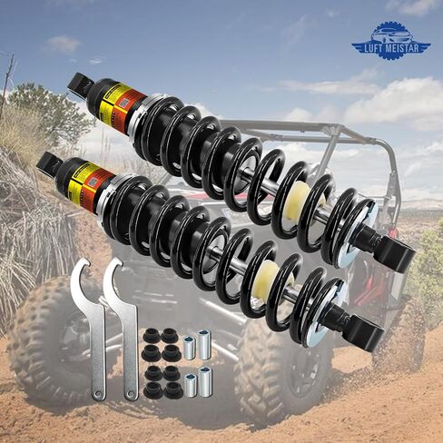7043340 7043761 Front Shock Absorber Strut Compatible With Polaris RZR 800 EFI 2008-2011,Fits for RZR 800 2012-2013, Fits for Polaris RZR 570 2012-2013 (Adjustable spring height) in Saudi Arabia