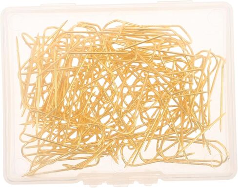 Housoutil 100pcs U Shaped Blocking Pins for Sewing and Quilting Durable Hand Sewing Needles Portable Case for DIY Crafts Jewelry Displays and Home Decor in Saudi Arabia