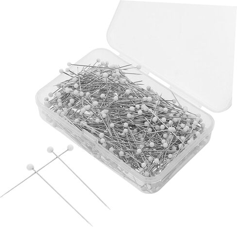 Generic 500pcs Straight Head Pins with Glass Heads for Sewing Dressmaking Quilting and Crafting Projects for Accurate Positioning and Versatile Usage in Saudi Arabia