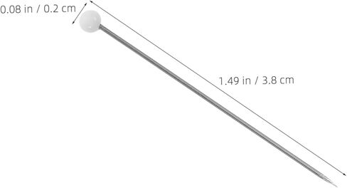 Generic 500pcs Straight Head Pins with Glass Heads for Sewing Dressmaking Quilting and Crafting Projects for Accurate Positioning and Versatile Usage in Saudi Arabia