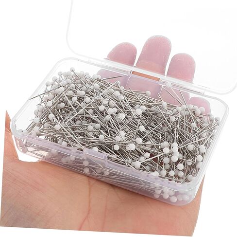 Generic 500pcs Straight Head Pins with Glass Heads for Sewing Dressmaking Quilting and Crafting Projects for Accurate Positioning and Versatile Usage in Saudi Arabia