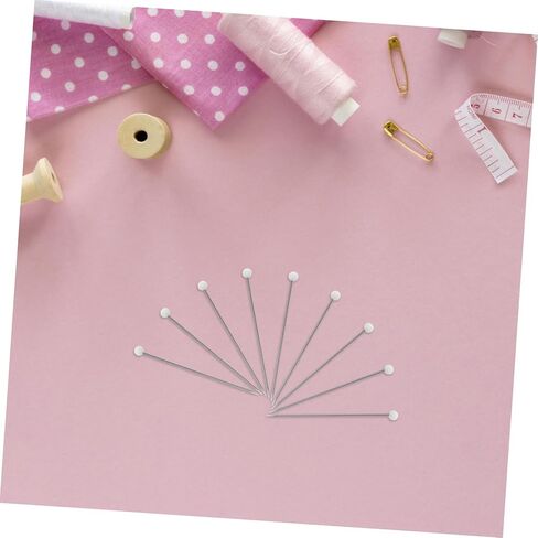 Generic 500pcs Straight Head Pins with Glass Heads for Sewing Dressmaking Quilting and Crafting Projects for Accurate Positioning and Versatile Usage in Saudi Arabia