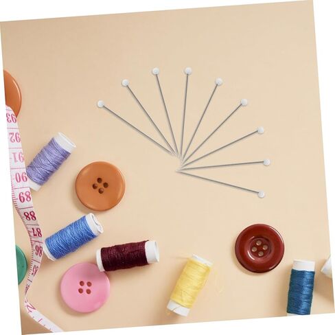 Generic 500pcs Straight Head Pins with Glass Heads for Sewing Dressmaking Quilting and Crafting Projects for Accurate Positioning and Versatile Usage in Saudi Arabia