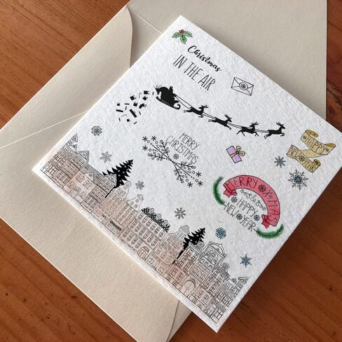 Christmas Clear Stamps for Card Making Decorative Xmas Theme City House Background Transparent Silicone Stamps for DIY Scrapbooking Supplies Embossing Paper Card Album Decoration Craft in Saudi Arabia