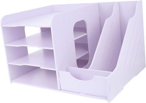 Gadpiparty 1Pc Multi Layer File Holder Desktop Organizer for Office Simple Structure Flexible Storage Rack for Files Books and Notepads for Home School and Workplace in Saudi Arabia