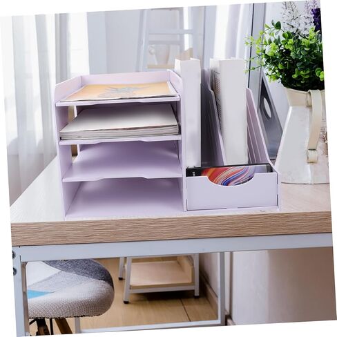 Gadpiparty 1Pc Multi Layer File Holder Desktop Organizer for Office Simple Structure Flexible Storage Rack for Files Books and Notepads for Home School and Workplace in Saudi Arabia