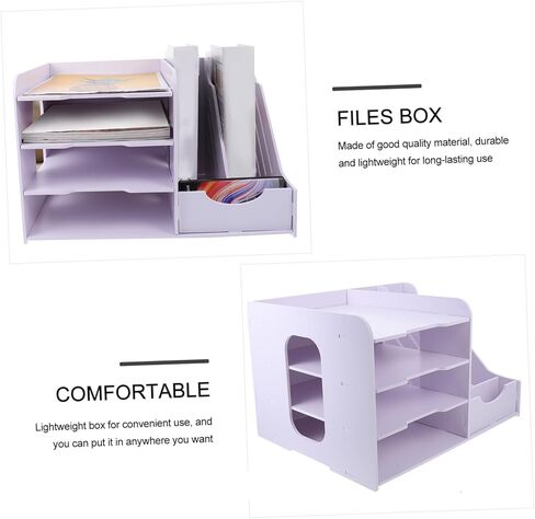 Gadpiparty 1Pc Multi Layer File Holder Desktop Organizer for Office Simple Structure Flexible Storage Rack for Files Books and Notepads for Home School and Workplace in Saudi Arabia