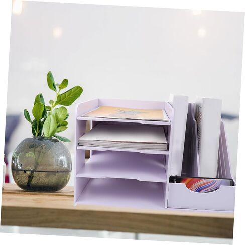 Gadpiparty 1Pc Multi Layer File Holder Desktop Organizer for Office Simple Structure Flexible Storage Rack for Files Books and Notepads for Home School and Workplace in Saudi Arabia