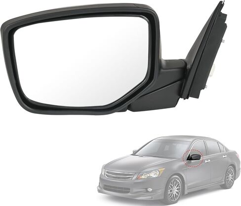 مرآة باب بديلة لجانب الركاب الأيمن لسيارة Honda Accord سيدان 2008-2012، استبدل HO1321230 أسود 3 دبابيس in Kuwait