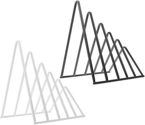 2Pcs Triangle Bookshelf Organizer File Storage Rack for Office Home and Dorm Use Capacity Bookends with Smooth Edges for Desktop Storage in Kuwait