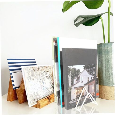 2Pcs Triangle Bookshelf Organizer File Storage Rack for Office Home and Dorm Use Capacity Bookends with Smooth Edges for Desktop Storage in Kuwait