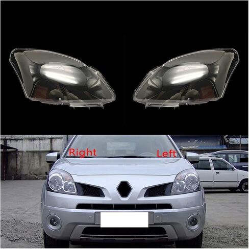 Car Front Headlight Cover Transparent Lampshade Headlamp Shell Compatible For Renault Koleos 2008 2009 2010 Auto Lens Lamp Light Case(Right) in Kuwait