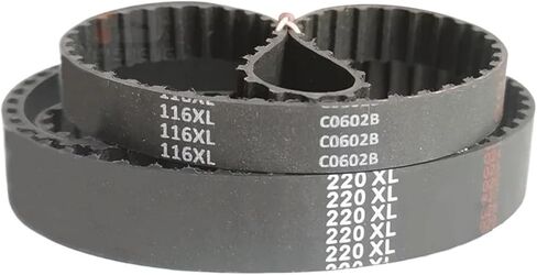 XL مؤقت اشتعال 114XL-150XL العرض 19/20 مللي متر المطاط حلقة مغلقة متزامن 1 قطعة (122XL-61 الأسنان ، 1 قطعة_20 مللي متر) in Saudi Arabia