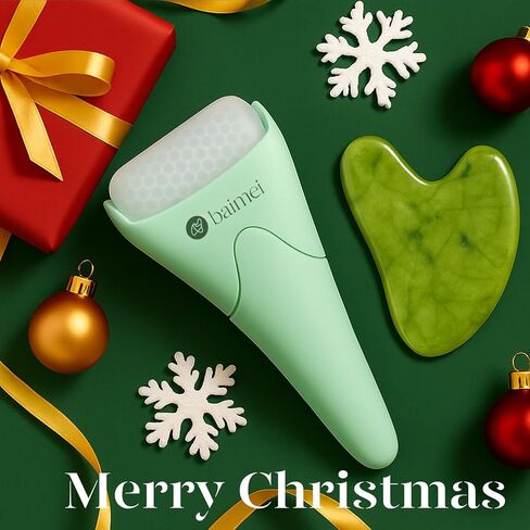 BAIMEI Ice Roller for Face and Gua Sha Facial Tools, Face Eye Massager for Women's Gift in Saudi Arabia
