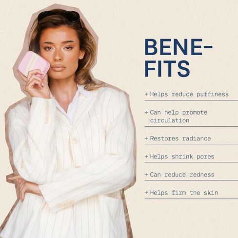 THE SKINNY CONFIDENTIAL HOT MESS Ice Roller, Skin Care Tools to Debloat, Derma Roller for Clear Skin & Natural Radiance, Facial Roller for Lymphatic Drainage, Gets Cold Fast & Stays Cold Long in Kuwait