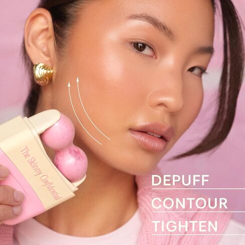 THE SKINNY CONFIDENTIAL HOT MESS Ice Roller, Skin Care Tools to Debloat, Derma Roller for Clear Skin & Natural Radiance, Facial Roller for Lymphatic Drainage, Gets Cold Fast & Stays Cold Long in Kuwait