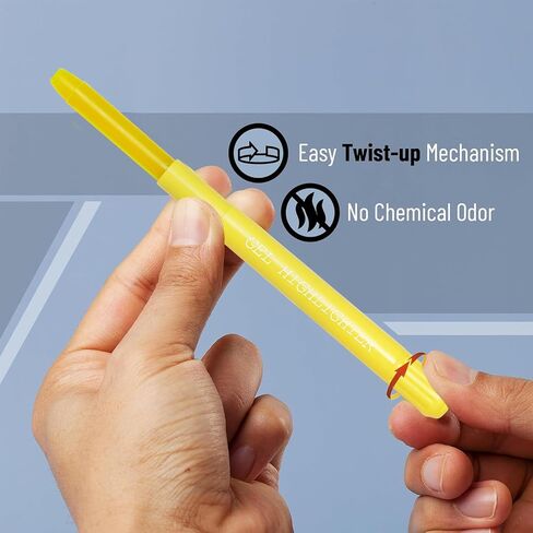 No Bleed Gel Bible Highlighters, Yellow, Pack of 8, Yellow Gel Bible Highlighters Markers Journaling Supplies, No Bleed Through For Highlighting Journal School Office in Saudi Arabia